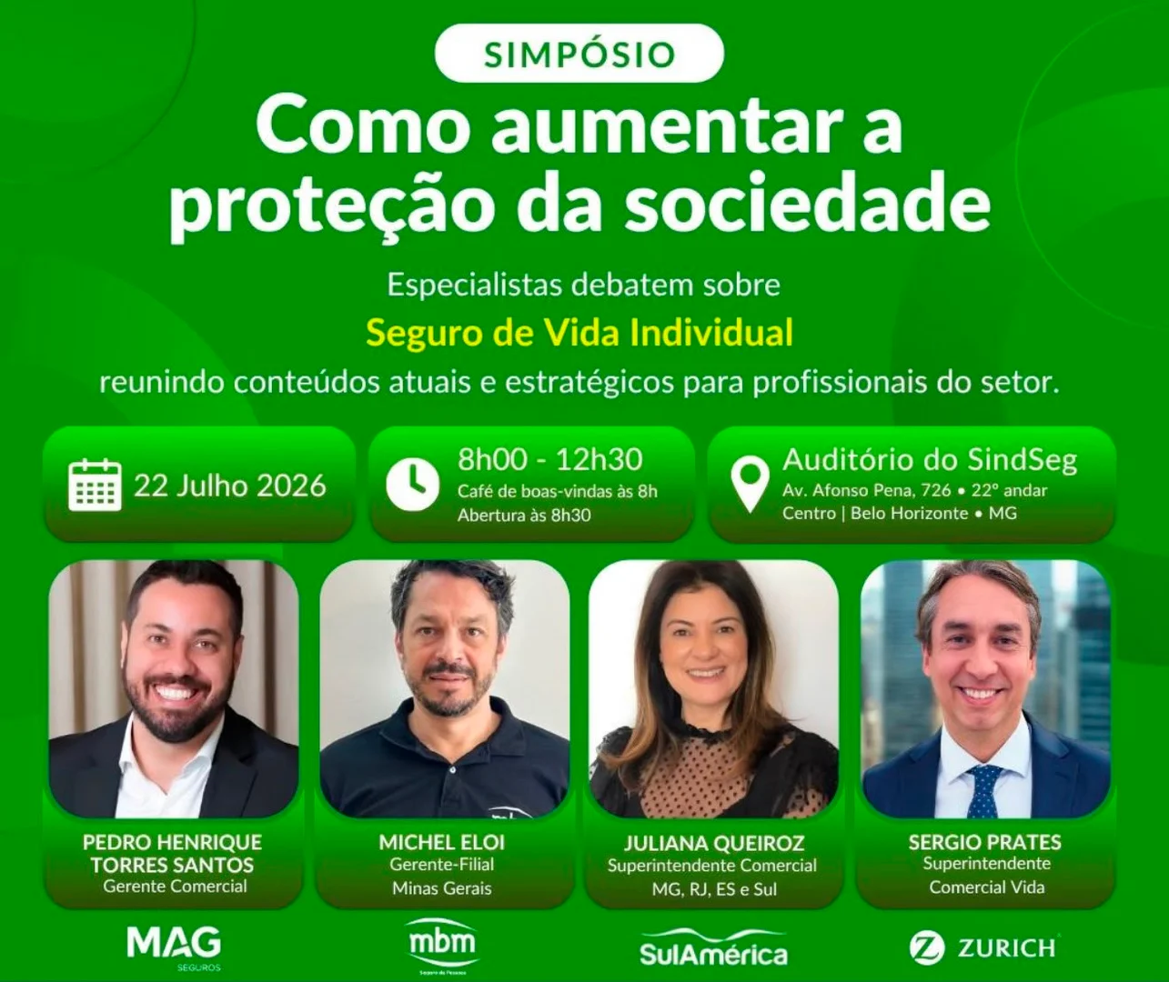 Seguro de Vida Individual é tema de simpósio do CSP-MG   